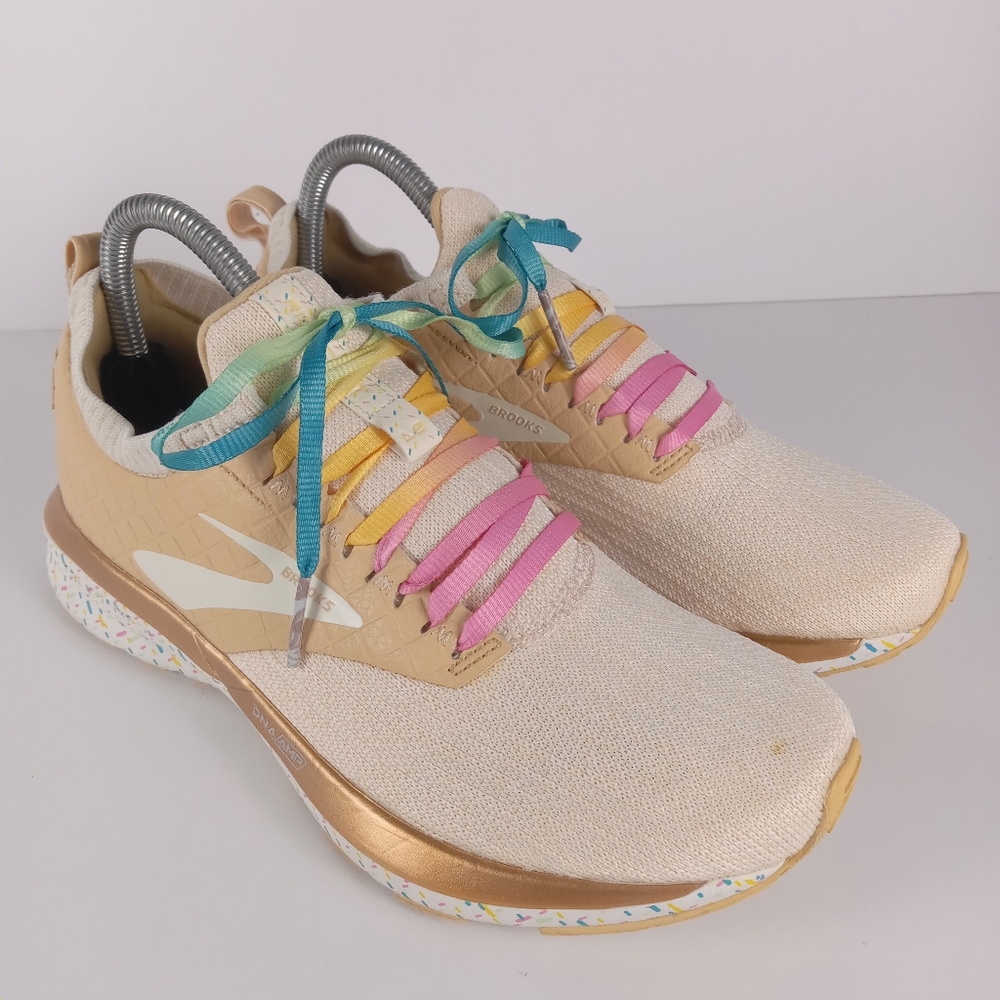Brooks Women's Multicolor Athletic Sneakers - Beige, Pink, Yellow, Teal